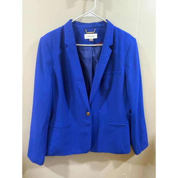 Size 16 Calvin Klein Women’s royal blue blazer - Picture 1 of 5